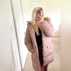 Forever 21 Pink Puffer Jacket